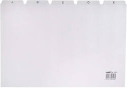 Tabkaart Han alfabet A4 HA-984 lichtgrijs