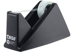 Plakbandhouder Tesa eco&crystal 59045 zwart met 1 rol tape 19mmx10m