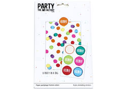 Uitdeelzakjes Haza Festive Colors met stickers 6 stuks