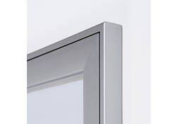 Vitrinebord Quantore luxe 4x A4 zilver