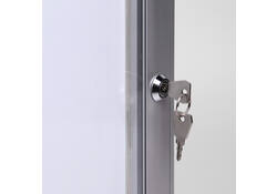 Vitrinebord Quantore luxe 4x A4 zilver