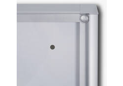 Vitrinebord Quantore voor binnen 9x A4 zilver