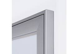 Vitrinebord Quantore luxe 2x A4 zilver