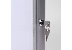 Vitrinebord Quantore luxe 2x A4 zilver