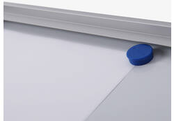 Vitrinebord Quantore voor binnen 2x A4 zilver