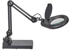 Loeplamp MAUL Viso LED met voet zwart