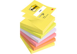 Memoblok 3M Post-it Z-Note R330 76x76mm ass kleur