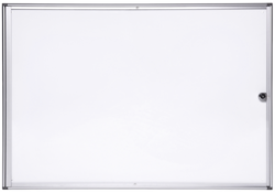 Binnenvitrine wand MAULextraslim whiteboard 8xA4 met slot