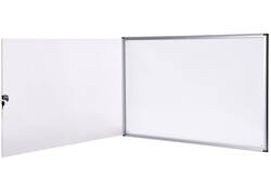 Binnenvitrine wand MAULextraslim whiteboard 8xA4 met slot