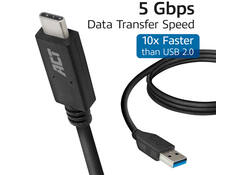 Kabel ACT USB A 3.2 naar USB-C 2 meter