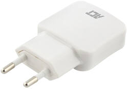 Oplader ACT USB 2 poorts 2.1A 12W wit