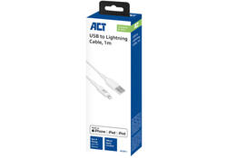 Kabel ACT USB 2.0 naar Lightning laad -en data 1 meter