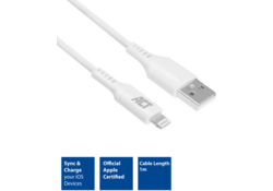 Kabel ACT USB 2.0 naar Lightning laad -en data 1 meter