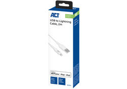 Kabel ACT USB 2.0 naar Lightning laad -en data 2 meter