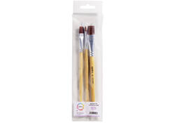 Kwast Qrea synthetisch set à 3 breedtes