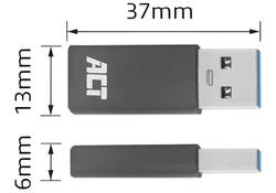 Adapter ACT USB-A naar USB-C
