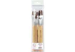 Kwast Qrea synthetisch set à 5 breedtes