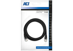 Kabel ACT CAT6 Network koper 0.9 meter zwart