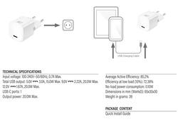 Oplader ACT compact met Powerdelivery 20W wit