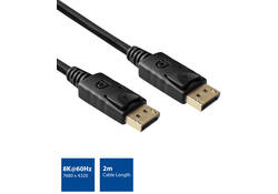 Kabel ACT DisplayPort 1.4 8K M-M 2 meter zwart
