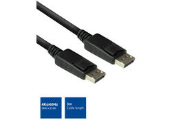 Kabel ACT DisplayPort 3 meter zwart
