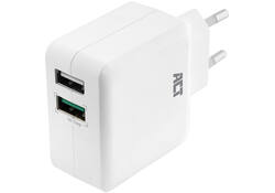 Oplader ACT USB 2 poorts Quickcharge 30W wit
