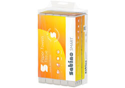 Handdoek Satino Smart PT3 V-vouw 2-laags 240x230mm 20x200vel wit 276490