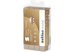 Handdoek Satino PureSoft PT2 Z-vouw 2-laags 206x240mm 25x150vel naturel 277530