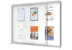 Binnenvitrine Nobo Premium Plus 18x A4 schuifdeur magnetisch