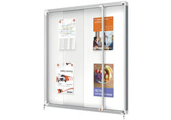 Binnenvitrine Nobo Premium Plus 12x A4 schuifdeur magnetisch