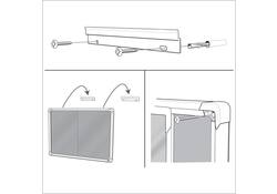 Binnenvitrine Nobo Premium Plus 8x A4 schuifdeur magnetisch