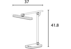 Bureaulamp Unilux Pureline led grijs