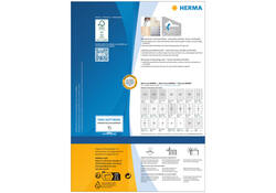 Etiket HERMA 4477 rond 60mm verwijderbaar wit 1200 etiketten