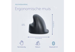 Muis R-Go Ergonomisch HE Basic Wireless Rechts M