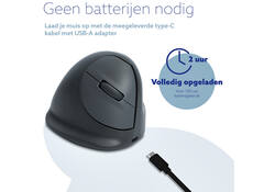 Muis R-Go Ergonomisch HE Basic Wireless Rechts M