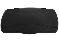 Deksel Rubbermaid Slim Jim Vented gesloten met scharniersysteem zwart