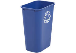 Papierbak Rubbermaid recycling groot 39L blauw
