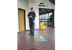 Spaanse mop Rubbermaid Web Foot microvezel groen
