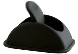 Deksel Rubbermaid groot 39L zwart