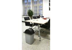 Deksel Rubbermaid medium 26liter zwart