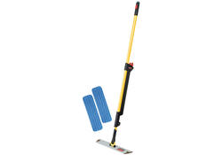 Vlakmopset Rubbermaid Hygen Pulse met 2 microvezel vlakmoppen