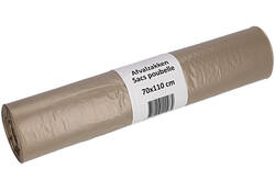Afvalzak Cleaninq 70x110cm LDPE recycled T50 120L transparant
