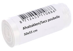Afvalzak Cleaninq 50x55cm HDPE T15 25L transparant