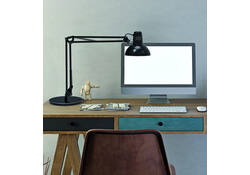 Bureaulamp MAUL Study voet excl.LED lamp E27 zwart