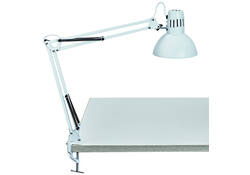 Bureaulamp MAUL Study tafelklem excl.LED lamp E27 wit