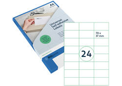 Etiket Rillprint 70x37mm mat transparant 600 etiketten