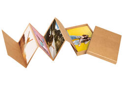 Leporello box walther design 11 foto's formaat 10x15cm kraft