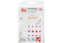 Fotohoeken walther design bloemen 2 vellen à 42 stuks