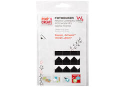 Fotohoeken walther design zwart 2 vellen à 42 stuks