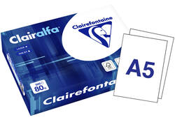 Kopieerpapier Clairefontaine Clairalfa A5 80gr wit 500vel